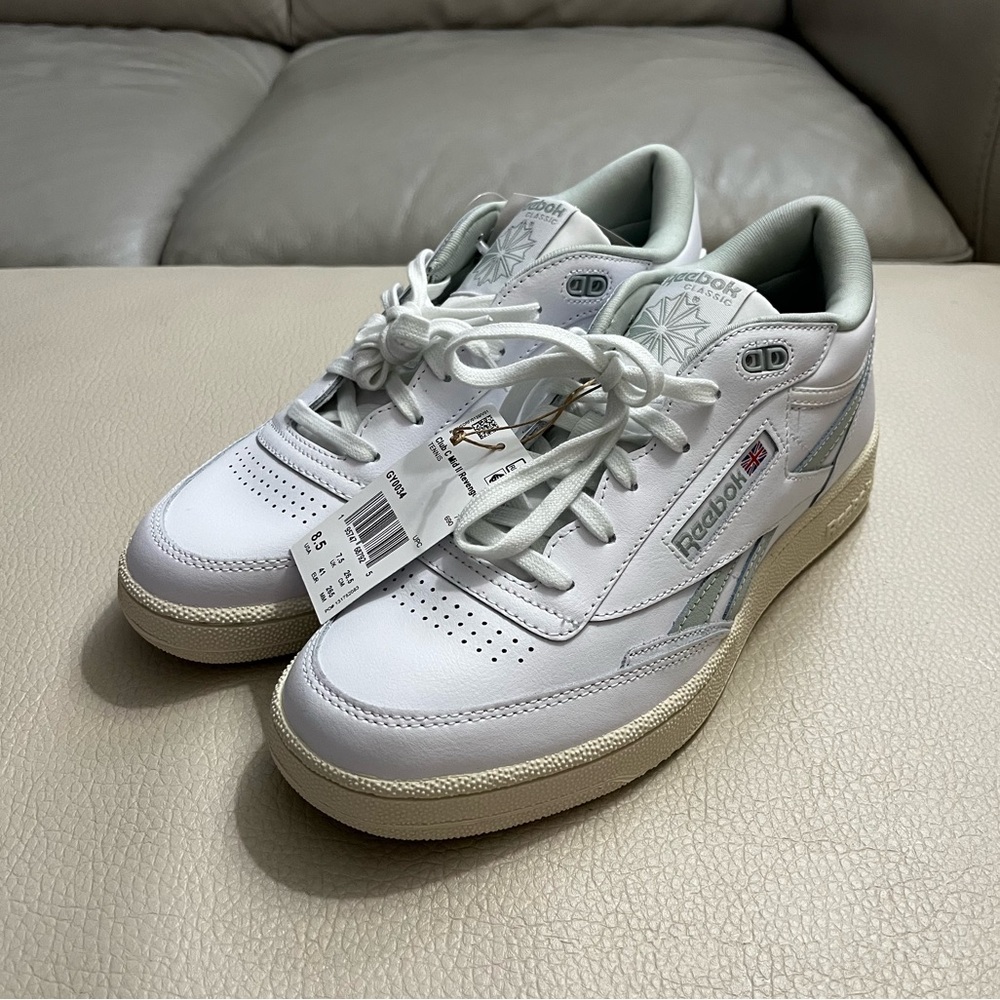 NWT - Reebok Unisex Club C Mid II Revenge Premium Leather Shoes - EU 41/M8.5W10